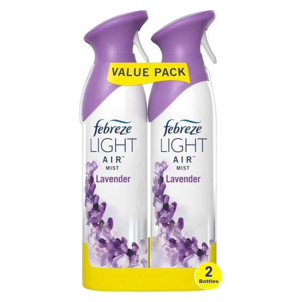 Febreze Light Odor-Fighting Air Freshener, Lavender, 8.8 fl oz, 2 count