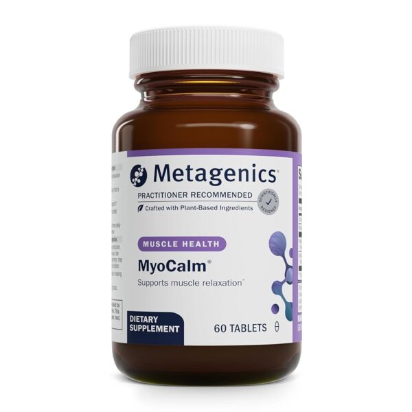 Metagenics MyoCalm - Muscle Support* - Calcium & Magnesium Supplement - with Passionflower Herb & Valerian Root - Mineral Supplements - Non-GMO, Gluten-Free & Vegetarian - 60...