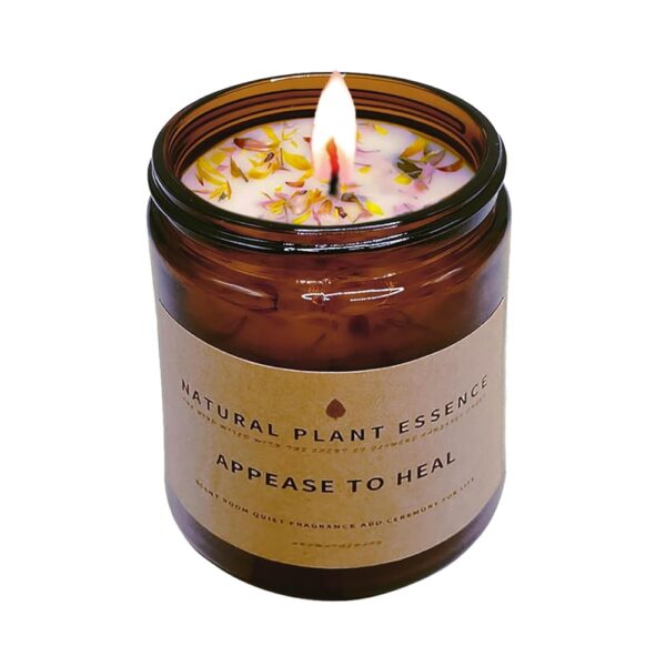 Sleep aid Sandalwood Scented jar Candles for Women Jar Candle 7oz Burns 30 Hours. Handmade Soy Wax Healing Candle Ideal for Bedroom, Kitchen, Bath