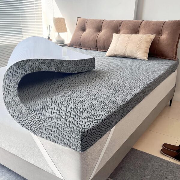 2 Inch Memory Foam Mattress Topper,Cooling Gel Infused High Density Twin(39"x75") Topper with Removable Skin-Friendly Cover,Bed Topper for Pressure Relief Back Pain, CertiPUR-US...