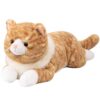 Cat Weighted Stuffed Animals, 5.3 lbs 25.5 inch Weighted Cat Plush Toy Realistic Cat Weighted Plush Animals Pillow Gifts for Adults and Kids