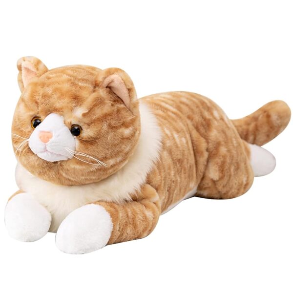 Cat Weighted Stuffed Animals, 5.3 lbs 25.5 inch Weighted Cat Plush Toy Realistic Cat Weighted Plush Animals Pillow Gifts for Adults and Kids