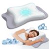 Cervical Pillow for Neck Pain Relief, Ergonomic Neck Pillow Side Sleeper Pillow for Adults, Cooling Contour Memory Foam Pillows for Sleeping, Orthopedic Bed Pillow for Side Back...