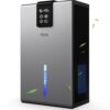 Dehumidifier, 118 OZ Dehumidifier for Home (1000 sq. ft), Dehumidifiers for Bedroom Bathroom with Humidity monitoring, Auto Shut Off, 7 Colors LED Light, Sleep Model (Grey)