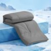 Elegear Revolutionary Cooling Comforter Queen Absorb Body Heat to Keep Cool, Cooling Blanket for Hot Sleepers Japanese Arc-Chill 3.0 Cool Tech Fabric Summer Comforter...