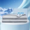 HLLBLL® Cooling Comforter, Ultra Cold Fiber Technology, All-Season Lightweight Blanket to Quickly Cool Down,Deep Sleep Throughout The Night (Cool Gray, Full/Queen (90"x90"))
