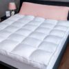 Marine Moon Mattress Topper Queen, Cooling Pillow Top Mattress Topper, Extra Thick Plush Mattress Pad Cover, Overfilled with 7D Down Alternative, Relief Back Pain, Soften Hard...
