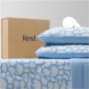 REST® Evercool® Kids’ Comforter with 2 Pillowcases, Buttery Soft and Refreshingly Cool, Hypoallergenic, Adorable Print Making a Perfect Present, 49x69 inches