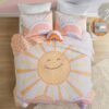 Urban Habitat Kids Twin Quilt Bedding Set Twin Coverlet Cotton Coverlet Sun Girls Twin Bedding Set Rainbow & Clouds Reversible Dawn Light & Breathable Sham Throw Pillow Twin...