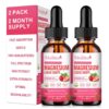 (2 Pack Magnesium Glycinate Liquid, 1000mg w High Potency Magnesium Glycinate 500mg, Citrate 500mg, Sugar Free Vegan Non-GMO Complex Supplement Promotes...