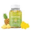 BeLive Magnesium Gummies 200mg - 60 Ct | Magnesium Glycinate Supplements for Relaxation, Stress Relief, and Sleep for Adults & Kids - Tasty and Tangy Pineapple Flavor