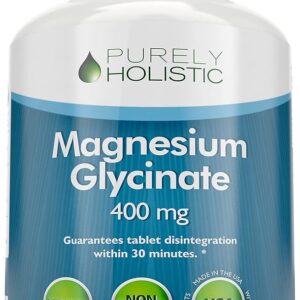 Magnesium Glycinate 400mg - 270 Magnesium Tablets (not Capsules) - 400 mg Elemental Magnesium - Highly Bioavailable - Vegan and Vegetarian - for Improved Sleep, Stress Relief &...