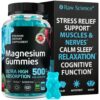 Magnesium Gummies for Adults - Calm Magnesium Complex 500 mg - Magnesium Citrate, Malate, Taurate & Oxide - Magnesium Supplement for Sleep, Muscle Relaxation and Legs Cramp...