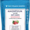 Magnesium Soft Chews - Supports Energy Production & Muscle Relaxation - Berries & Cream (60 Soft Chews)
