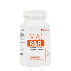 SaltWrap Mag R&R - Nighttime Muscle Cramps Support, Natural Sleep Support for Adults with Magnesium Glycinate for Muscle Spasm and Leg Cramps Relief, 90 Capsules