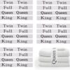 20 Pieces Bed Sheet Organizer Bands Bed Sheet Keepers Closet Organization Elastic Linen Labels for Bed Sheet Sets(Queen,King,Full,Twin)