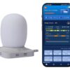 AI Non Wearable Sleep Tracker, Sleep Inducing Light, AI Wake Up Light, Real Time Room Condition[T&H, Co2, Light], Sleep Analysis with App, Snoring/Apnea Detection, No Subscription.