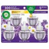 Air Wick Plug in Scented Oil Refill, 5ct, Lavender and Chamomile, Essential Oils, Air Freshener