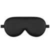 Alaska Bear Sleep Mask Silk Cover Eye Contour Built in No Pressure for Sleeping, Upgrade Over Conventional Flat Thin Eyeshades, Machine Washable (Black)