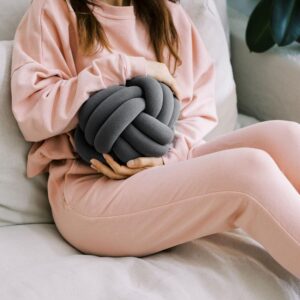Bearaby Hand-Crafted Knot Pillow Ball - Relieve Stress with Oeko-TEX Certified Organic and Gently Weighted Material - Handcrafted Throw Pillows from Natural Latex Foam (Asteroid...