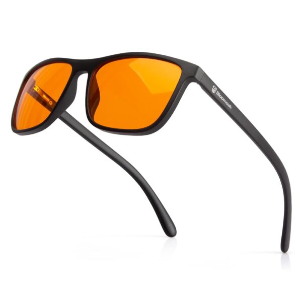 Bloomoak-Blue Light Blocking Glasses-Amber Gaming Glasses-Anti Glare for Better Sleep for Screens, Games, TVs, Mobile Phones…