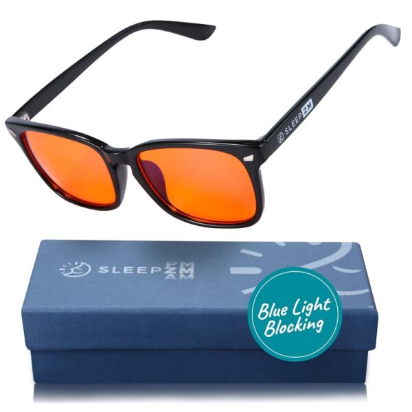 Blue Light Blocking Glasses for Computer, TV, Gaming Improve Sleep by Naturally Producing Melatonin for Women + Men