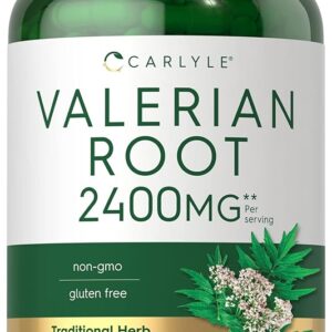 Carlyle Valerian Root Capsules | 240 Count | Herb Extract Supplement | Non-GMO, Gluten Free