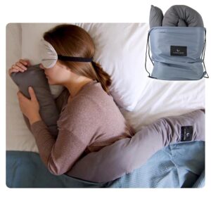 Cuddle Sleep Weighted Pillow - Sensory Pillow - Cuddles You to Sleep - Cool Touch Sleeve - Travel Friendly - 52inches - Weighted Blanket Alternative - Machine Washable & Durable...