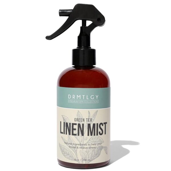 DRMTLGY Natural Green Tea Linen and Room Spray. Pure Essential Oils for a Pillow Spray, Linen Mist, and Fabric Spray. Aromatherapy Spray for Relaxation and Sleep.