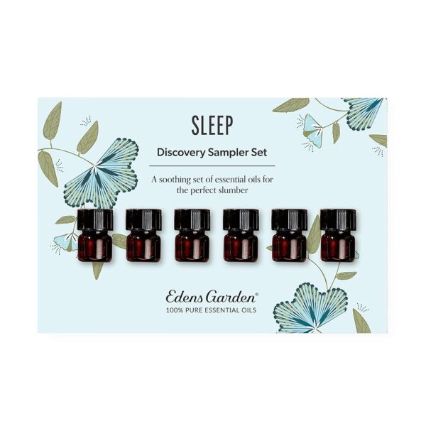 Edens Garden Sleep Discovery Sampler Essential Oil 6 Set Pure Aromatherapy Sampler Pack (for Diffuser) - Set of 6