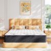 ELEMUSE 12 Inch Full Mattress in a Box, Memory Foam Hybrid Mattress with Individually Pocketed Springs for Isolate Motion, Pressure Relief, CertiPUR-US Certified