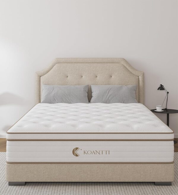 Full Size Mattress,Hybrid 12 Inch Full Mattress in a Box,Memory Foam & Individually Pocket Spring for Pain Relief,Medium Firm Full Mattresses,CertiPUR-US Certified.