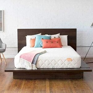 Happsy Organic Hybrid Mattress - Natural Latex Mattress - Medium Firm Mattress with Encased Coil Layers for Universal Comfort and Pressure Relieving - Bed-in-a-Box Latex...