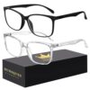 hunsquer Blue Light Glasses Men Blue Light Blocking Glasses Women