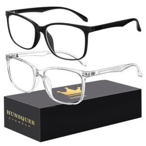 hunsquer Blue Light Glasses Men Blue Light Blocking Glasses Women