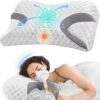 IKSTAR 3.0 Memory Foam Pillow for CPAP Side Sleeper - CPAP Pillow for All CPAP Masks User, Nasal Pillows for Side Back Sleepers - Reduce Air Leaks & Mask Pressure