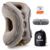 Inflatable Travel Pillow,Multifunction Travel Neck Pillow for Airplane to Avoid Neck and Shoulder Pain,Support Head,Neck,Used for Sleeping Rest, Airplane and Home Use,with Eye...