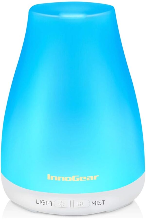 InnoGear Essential Oil Diffuser, Premium 5-in-1 Diffusers for Home Scent Aromatherapy Diffuser Air Desk Humidifier for Bedroom Large Room Office 7 Color LED 2 Mist Mode...