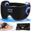 LC-dolida Sleep Headphones, White Noise Bluetooth Sleep Mask 3D Wireless Eye Mask Sleeping with Timing, Sleep Mask with Bluetooth Headphones for Side Sleepers Travel Yoga, Cool...