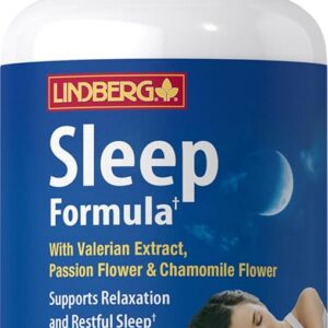Lindberg Valerian Root Extract Complex | 90 Capsules | with Passion Flower and Chamomile Flower | Non-GMO, Gluten Free Supplement