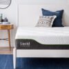 LUCID 10 Inch Latex Hybrid Mattress - Responsive Latex Foam and Encased Springs - Medium Firm Feel - Motion Isolation - Edge Support - Gel Infused - Pressure Relief - Bed in a...