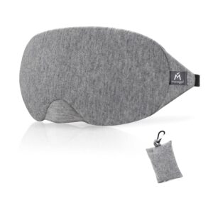 Mavogel Cotton Sleep Mask - Updated Design Light Blocking Sleep Eye Mask, Soft and Comfortable Night Sleeping Mask for Men Women, Eye Blinder for Travel/Sleeping, Includes...