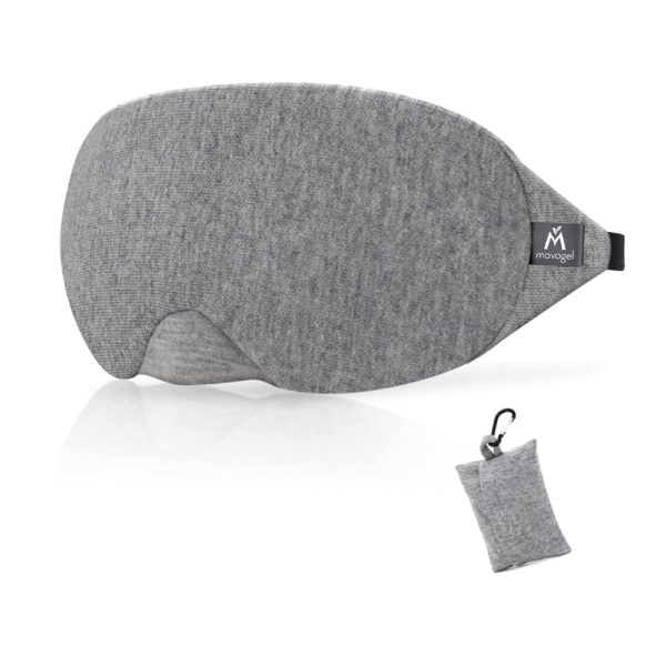 Mavogel Cotton Sleep Mask - Updated Design Light Blocking Sleep Eye Mask, Soft and Comfortable Night Sleeping Mask for Men Women, Eye Blinder for Travel/Sleeping, Includes...
