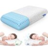 Memory Foam Pillows for Sleeping, Cooling Pillow with Removable and Machine Washable Cover, Bed Pillow for Side, Back and Stomach Sleepers, Standard Size (1 Pack)
