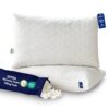 Memory Foam Pillows Queen Size Set of 2，Adjustable Gusseted Bed Pillow for Sleeping，2 Pack Soft Pillows for Side, Back or Stomach Sleepers (20 x 30 in, White)