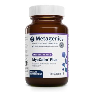 Metagenics MyoCalm Plus - with Passionflower, Valerian Root, Magnesium & Calcium - Non-GMO, Gluten-Free & Vegetarian - 20 Servings - 60 Tablets