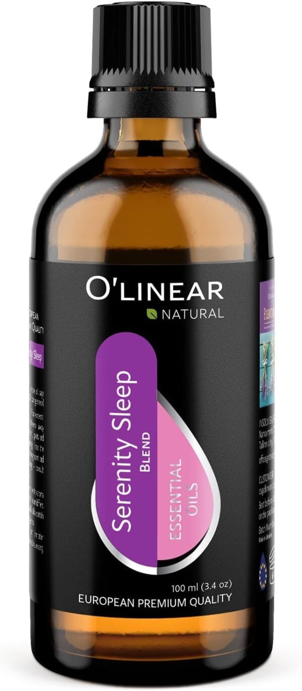 Natural Calm Serenity Sleep Essential Oil Blend - Pure Aromatherapy Oils for Sleep and Relaxation, Perfect for Diffuser - Lavender, Orange, Sage and Neroli Essential Oils - Long...