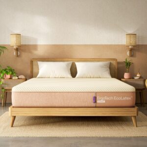 Natural Latex Mattress | Medium Firm Mattress with EcoLatex Cooling Technology, ShapeSense Technology, AeroTek Fabric Technology | Twin Size (75x39x10, Mattress in A Box)
