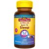 Nature Made Wellblends Back To Sleep, Lower Dose Melatonin 1 mg, L theanine 100 mg and GABA 100mg, Sleep Supplement, 40 Fast Dissolve Tablets