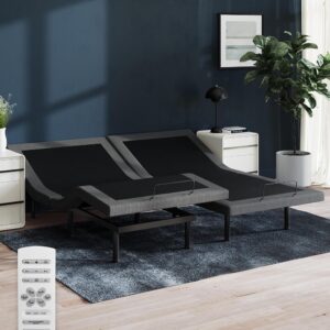 Nectar Premier Adjustable Base - Twin XL - Head & Foot Incline - Wireless Remote with Memory- 3 Massage Settings - 4 USB Ports - Anti-Snore & Zero Gravity
